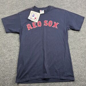 Coco Crisp 10 Boston Red Sox Majestic T Shirt Mens XL Blue MLB Baseball Tee